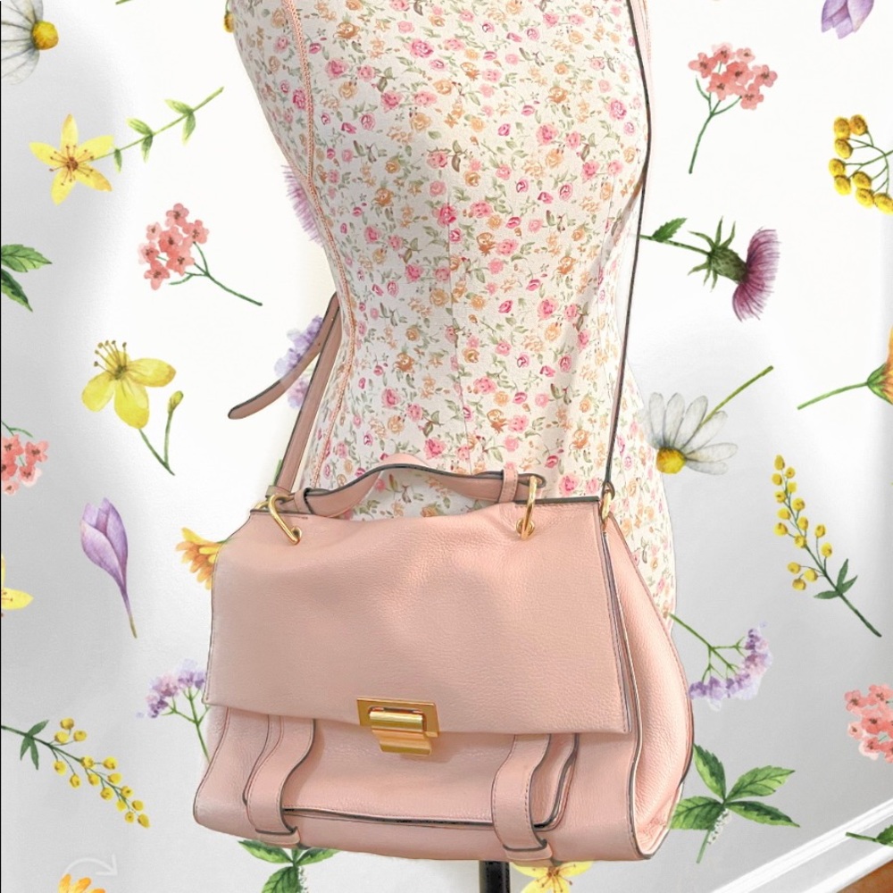 Ivanka Trump Small Pink Leather Satchel